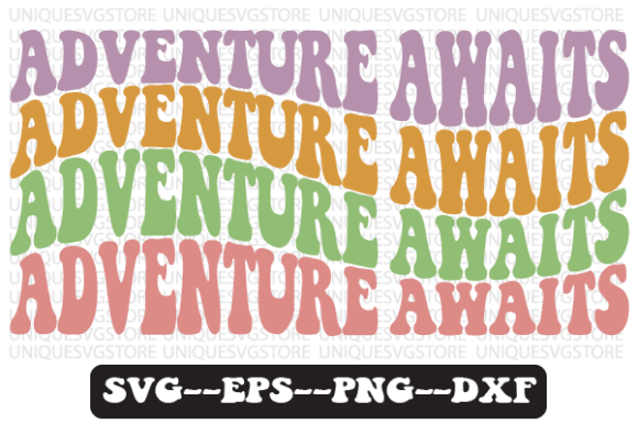 Adventure Awaits Wavy Retro Svg Design Review