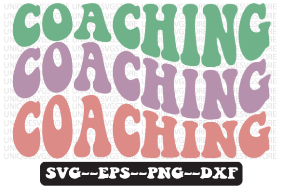 Coaching Wavy Retro Svg Design Review