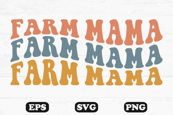 Farm Mama Retro Wavy T-shirt Design Review for Real Projects