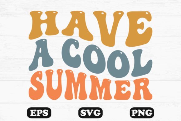 Have a Cool Summer Retro Wavy T-shirt Design Review