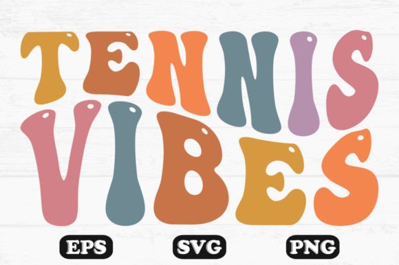 Tennis Vibes Retro Wavy T-shirt Design: A Designer’s Practical Take