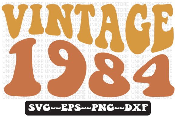 Vintage 1984 Wavy Retro Svg Design Review
