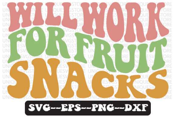 Will Work for Fruit Snacks Svg Design: A Retro Embroidery Test Run